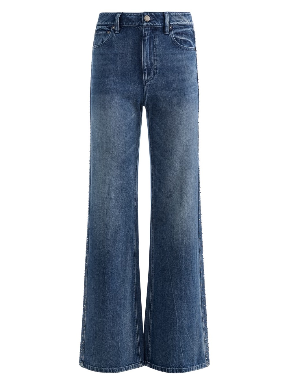 U.S. Polo Assn. High-Rise Wide-Leg Jeans in Denim Blue